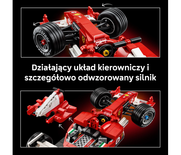 LEGO ICONS 11375 Ferrari F2004 i Michael Schumacher - 1489543 - zdjęcie 6
